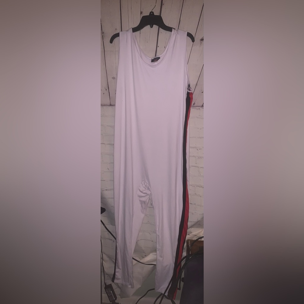 White plus size jumpsuit 3X